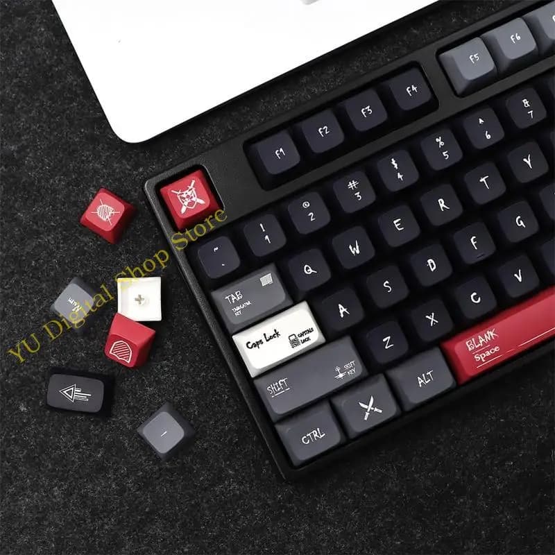 96BA 133KEKEKE DIY XDA Profile Ares KeyCap PBT Dye Sottbosto for mechanical keyboard