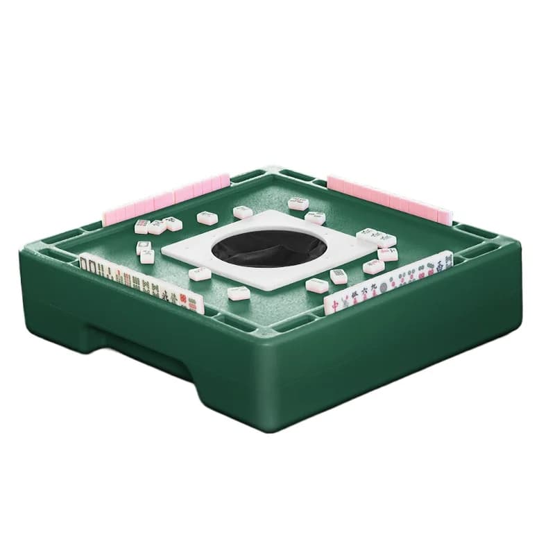 Outdoor camping mini mahjong tiles, unpowered desktop mahjong machine portable