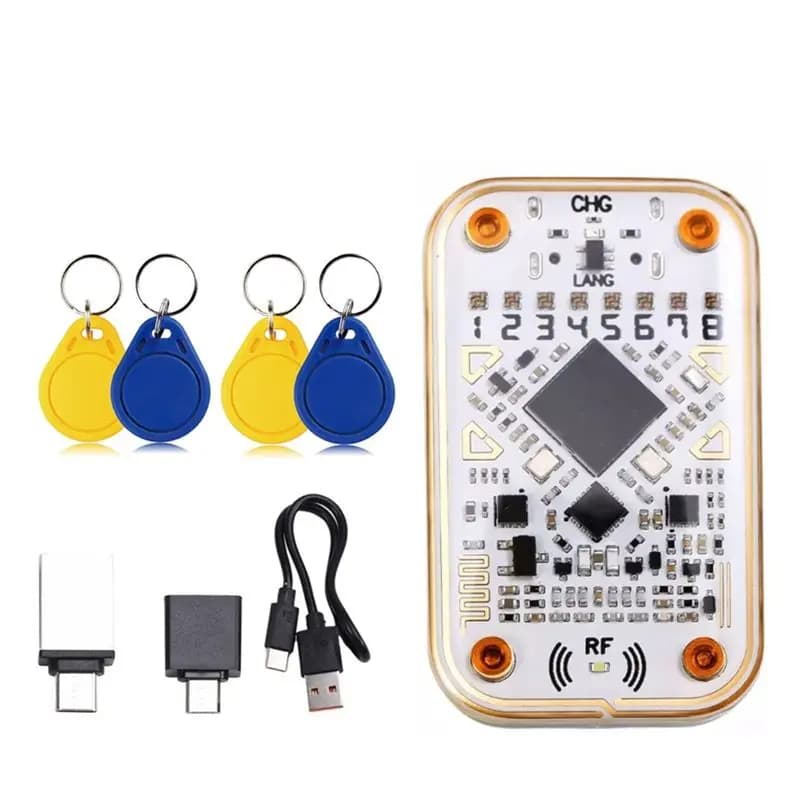 Lettore di Chip RFID FULL-Chameleon Ultra + 2XUID/CUID, Emulatore di Carte Intelligenti, Decodificatore di Carte IC ID 125K 13.56Mhz, Strumento NFC