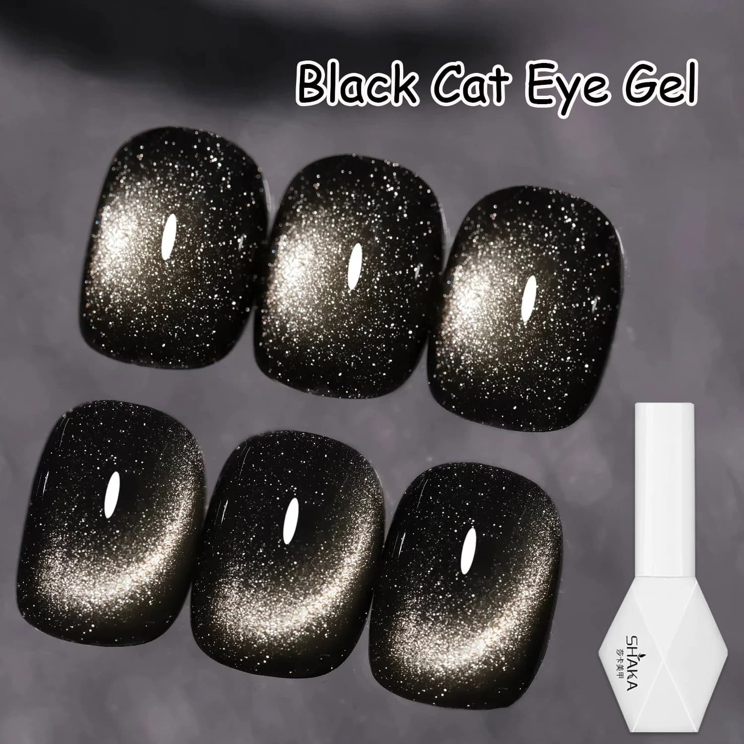 1 pz SHAKA Autunno Black Pearl Cat Eye Gel Smalto per unghie 2025 Nuova collezione con mistero e sbiancamento Gel per unghie natalizio