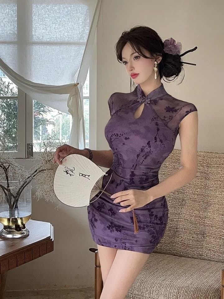 Night Club Style Sexy Pure Desire Wind Soft Massage Bathing Suit High Waist Slim Fit Bathrobe Sauna Work Uniform Dress