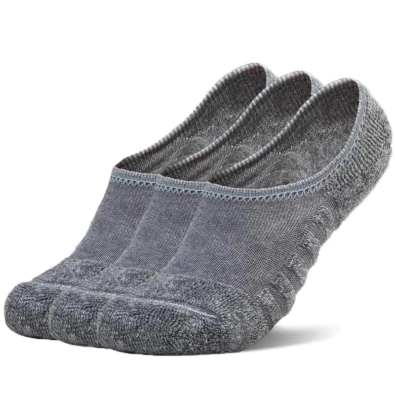 5 pairs/lot men's fashion towel bottom boat socks breathable cotton sports silicone non-slip invisible