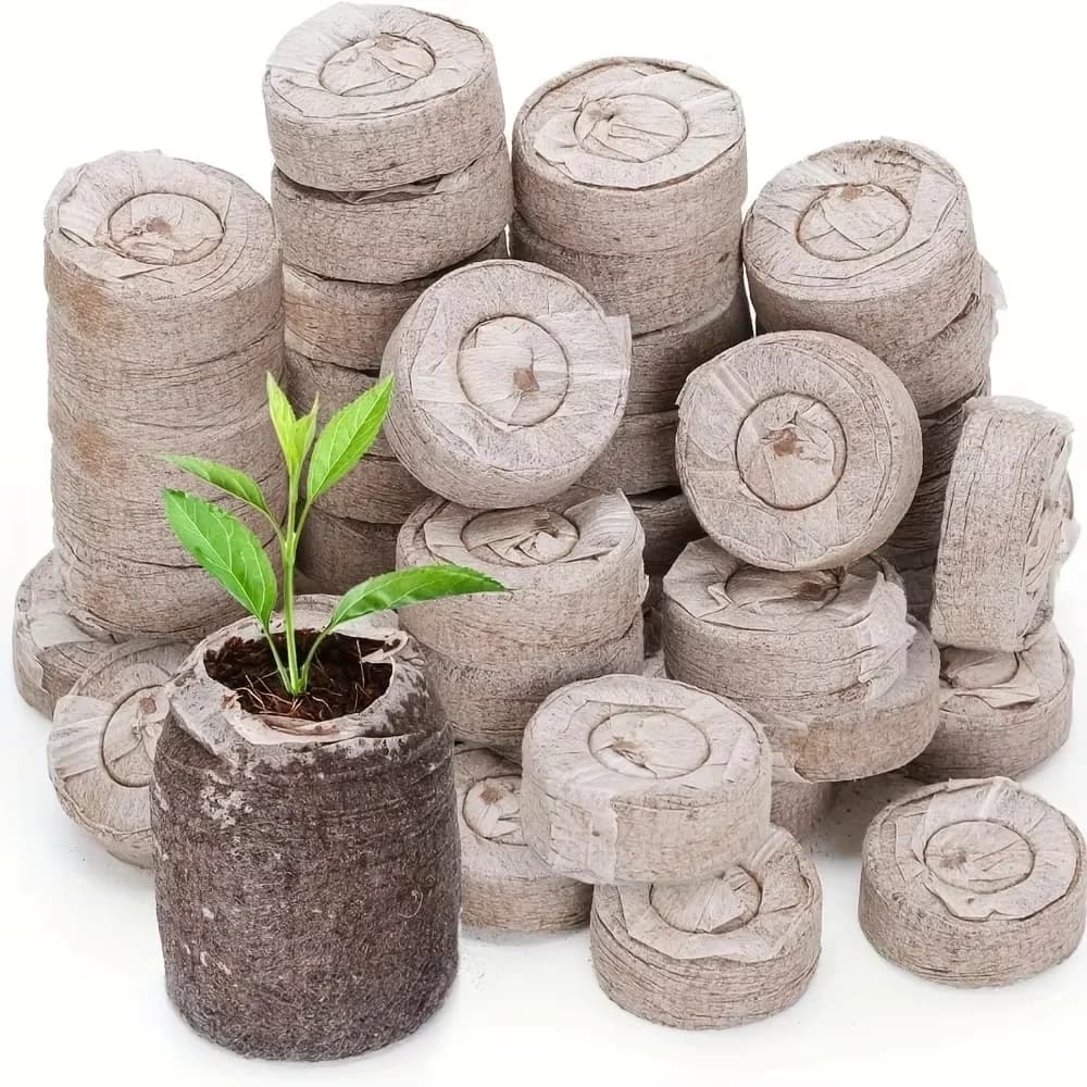 40pcs Seed Starter Pods Coir Pellets 30mm For Seedlings, Garden Plant Seed Starter Kit For Vegetable, Flower, Bonsai Tree