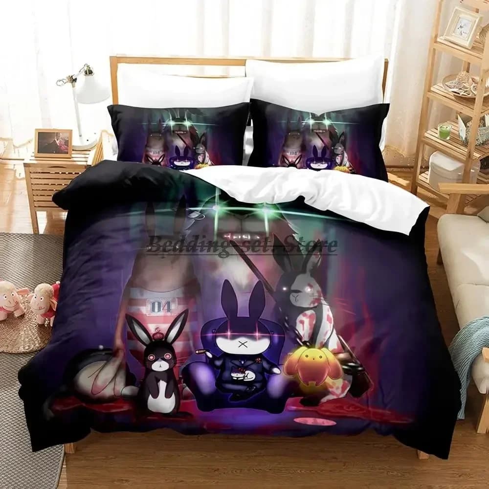 2023 Usavich Bedding Set Single Twin Full Queen King Size Bed Set Aldult Kid Bedroom Duvetcover Sets 3D Anime Bed Sheet Set