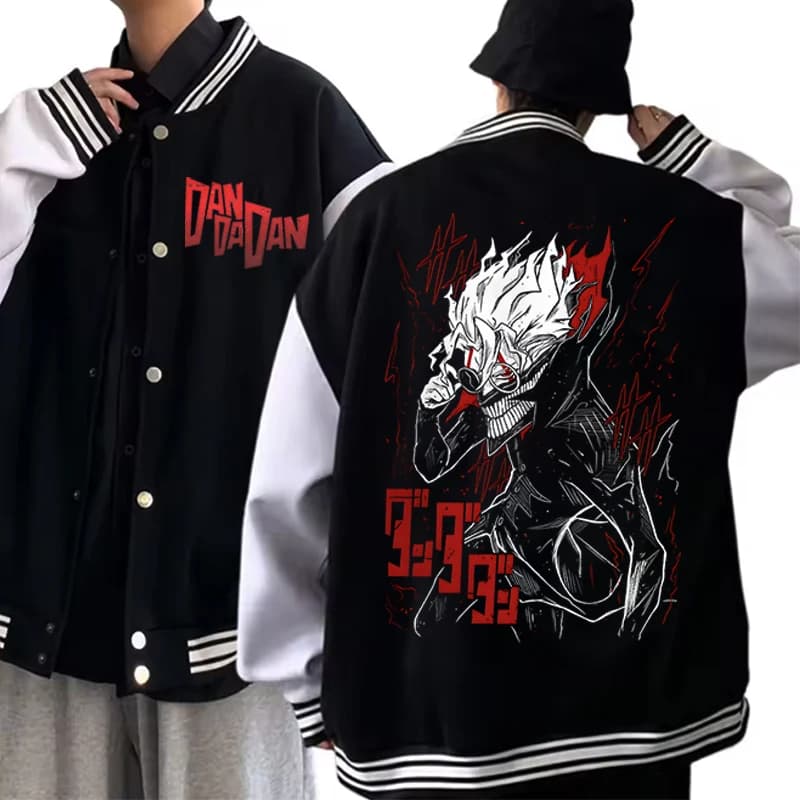 Giacca da donna da uomo Dandadan Okarun Uniforme da baseball Manga giapponese Anime Regalo Anime Dan Da Dan Capispalla elegante per tutte le stagioni
