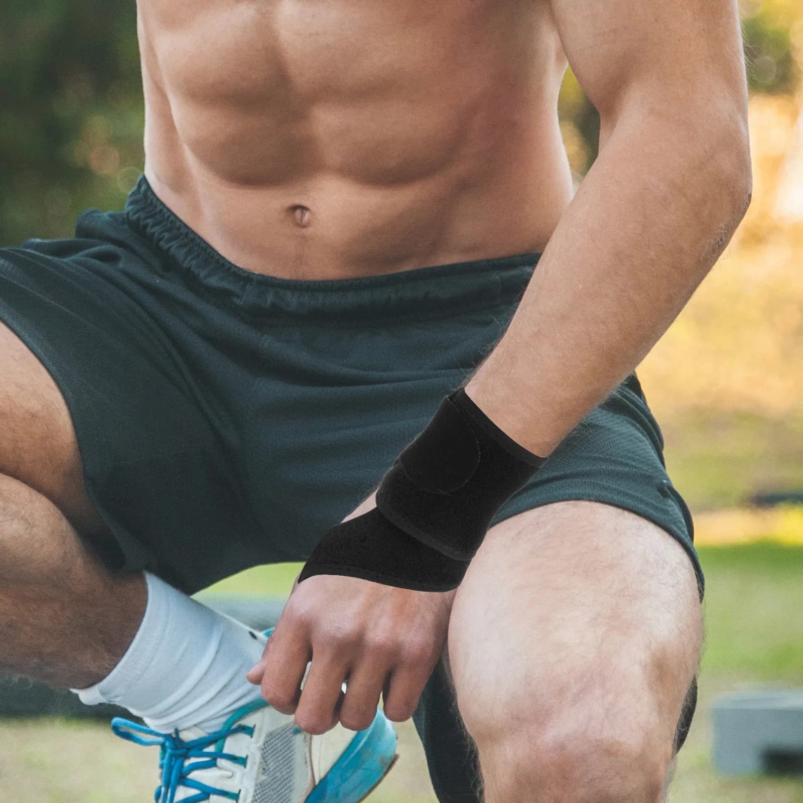 2 Pezzi Supporto per Polso Fitness Regolabile e Resistente per Allenamento Sollevamento Pesi - Fornitura per Sollevamento Pesi