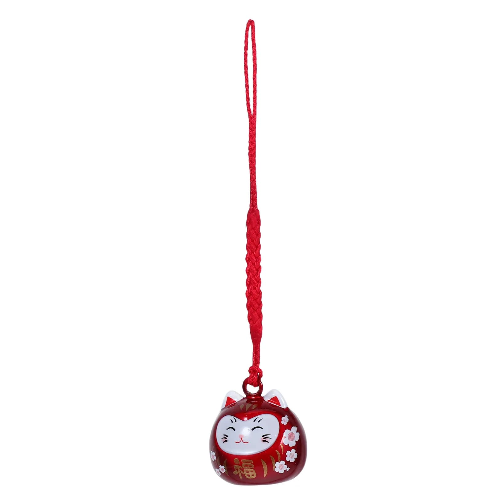 Fortune Cat Keychain Japanese Maneki Neko Wind Chime Bell Lucky Charm for Phone Bag Keys Backpack Purse Handbag Car Omamori