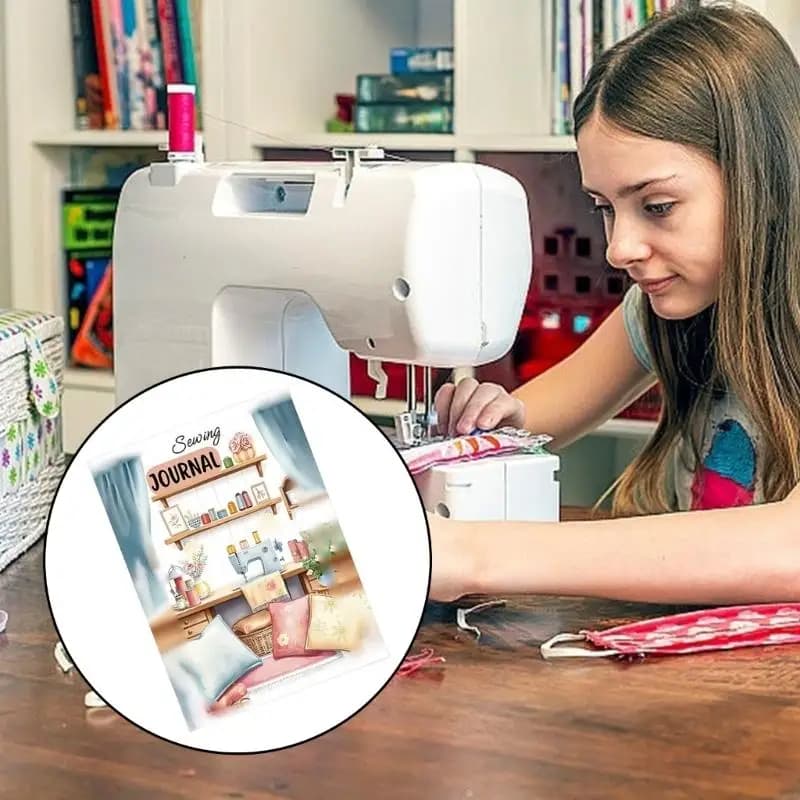 Diario quilting per quaderno monitoraggio delle cuciture per progetti artigianali 28,5x21