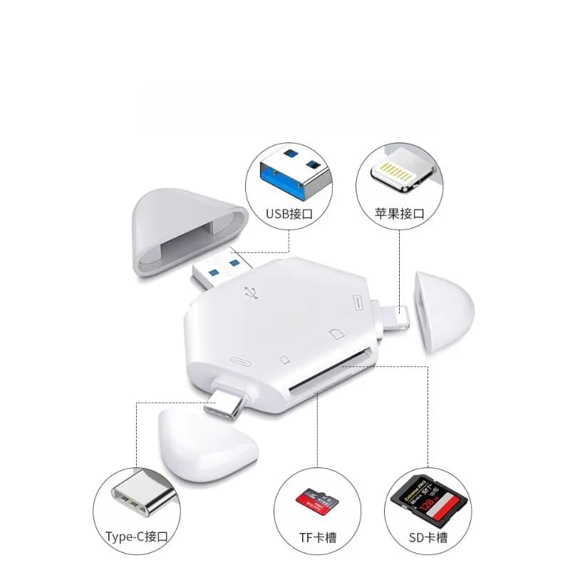Applicabile il lettore di schede per telefono cellulare Apple 3 in 1 multifunzione universale USB 3.0 SLR Sony Canon fotocamera digitale memoria SD