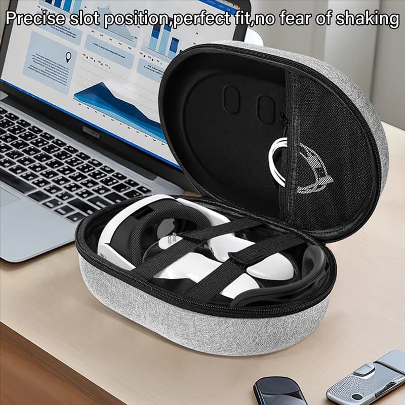 Custodia rigida ABSY per Oculus/Meta Quest 3- per protezione portatile da viaggio compatibile con Oculus Quest 3