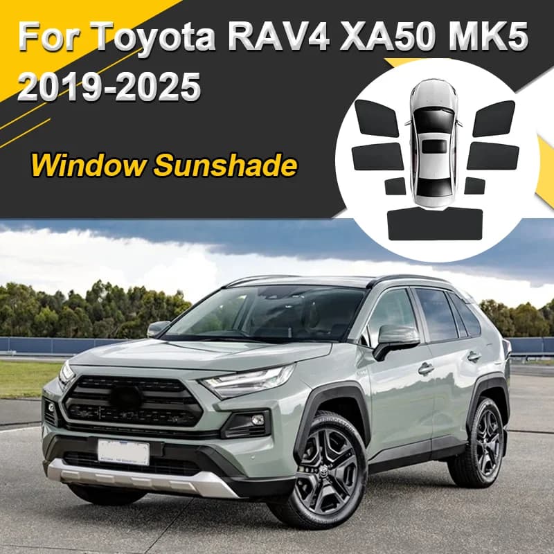 Parasole per Auto Toyota RAV4 XA50 MK5 2019-2025, Tendine Magnetiche Isolanti dal Calore, Tendine a Rete per Finestrini, Accessori Auto