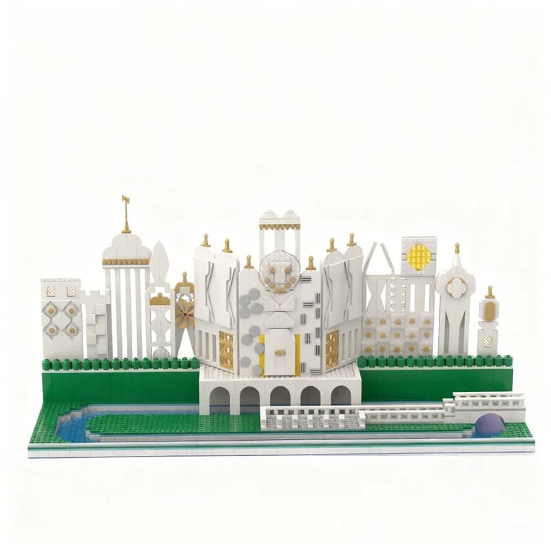 2644pcs MOC It S A Small World Model Building Blocks Construction Toy Christmas Gifts Education Creative Assemble Kids Idea