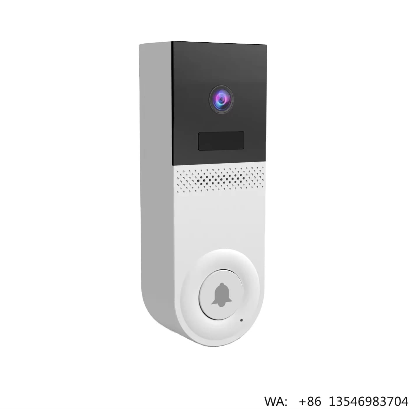 Videocitofono Wi-Fi Ubox Smart Home Security 1080P con Telecamera Mini, Visione Notturna a Infrarossi, Rilevamento PIR, IP65, Campo Visivo a 135 Gradi e Comunicazione Bidirezionale