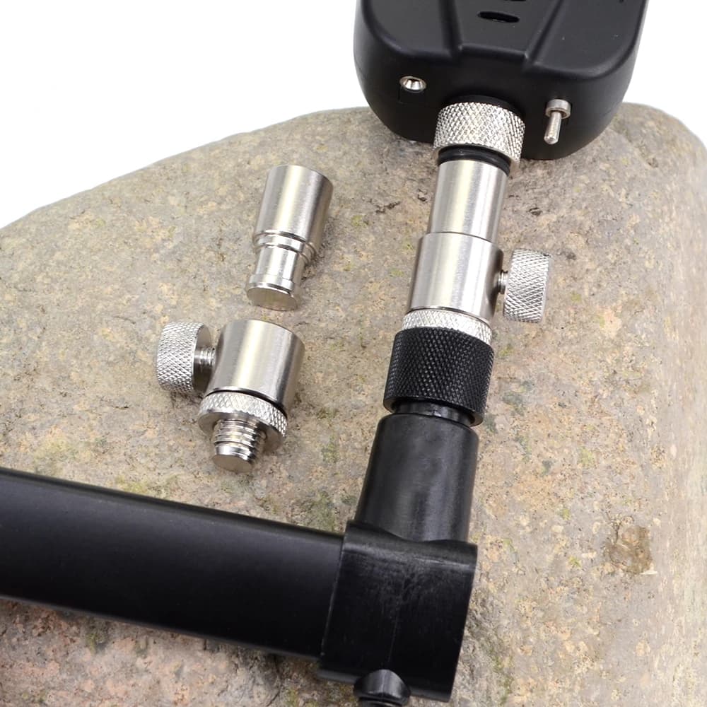 Hirisi 2pcs Aluminium Carp Fishing Quick Change Connector Adaptor For Fishing Alarms Rod Pod Fishing Tackle AQ202