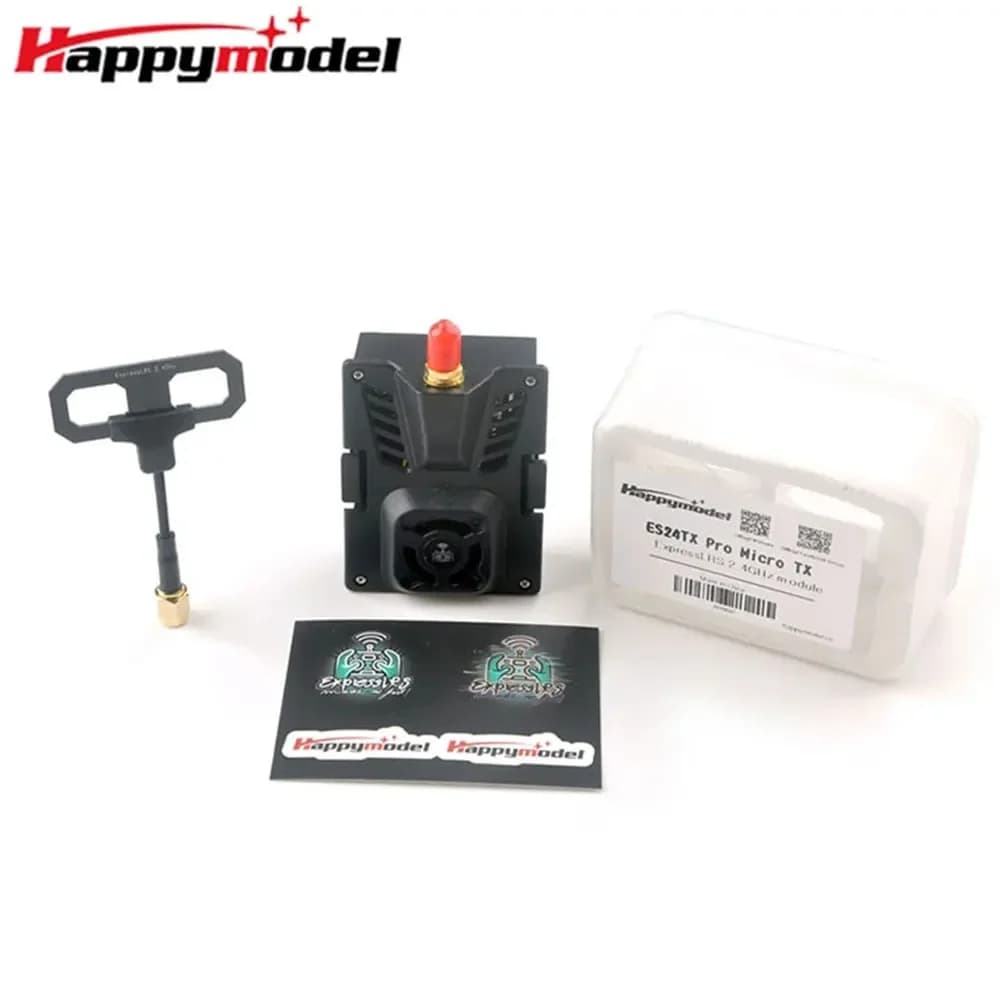 Module Micro TX HappyModel ES24TX Pro 1000mW 2.4G ExpressLRS ELRS with Cooling Fan and LED RGB for Aeromodels RC and drones FPV