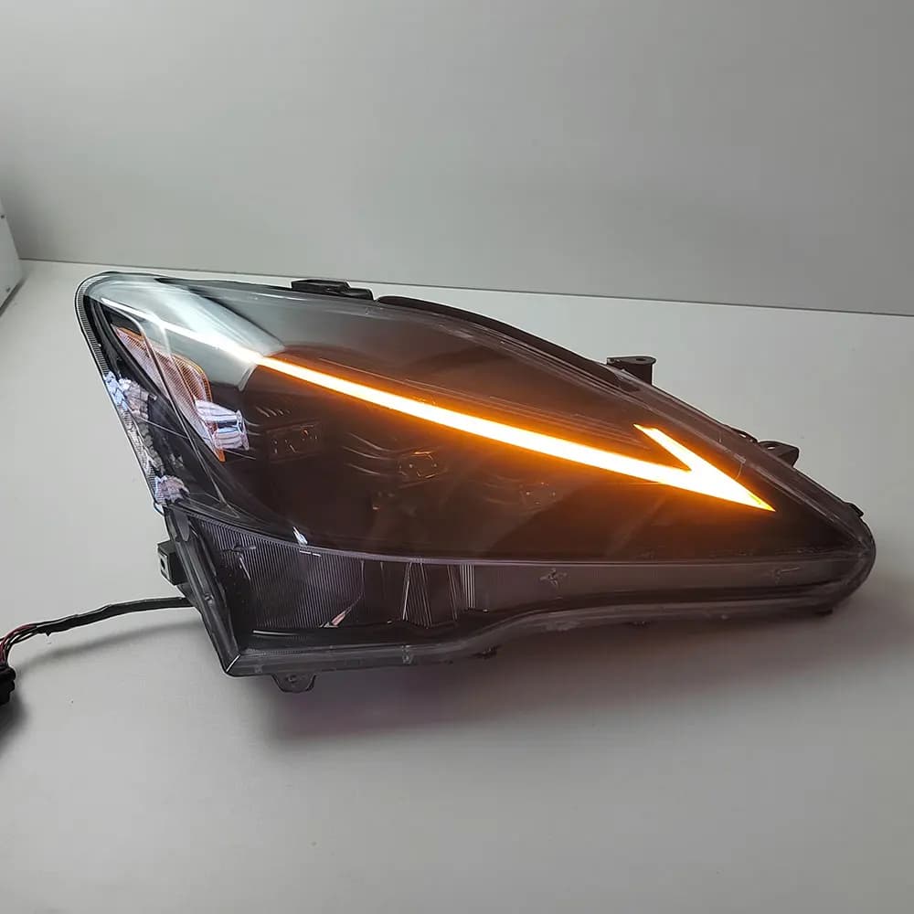Coppia Modifica Faro Auto Per Lexus IS300 IS250 Faro LED Lente 2006 2007 2008 2009