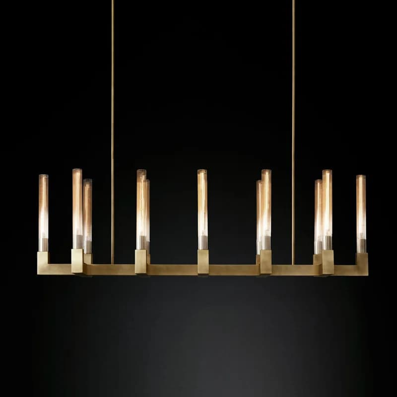 Vintage Brass Black Silver E14 American Chandelier Lighting Lustre Hanging Lamps Suspension Luminaire Lampen For Dinning Room