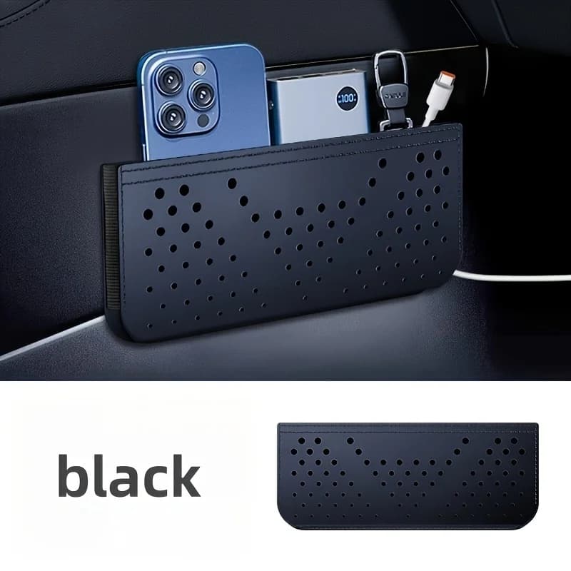 Organizer for Car Dashboard in Ecopelle, Multifunctional Storage, Phone Door, Cards, Keys, Glasses, Interior Accessories