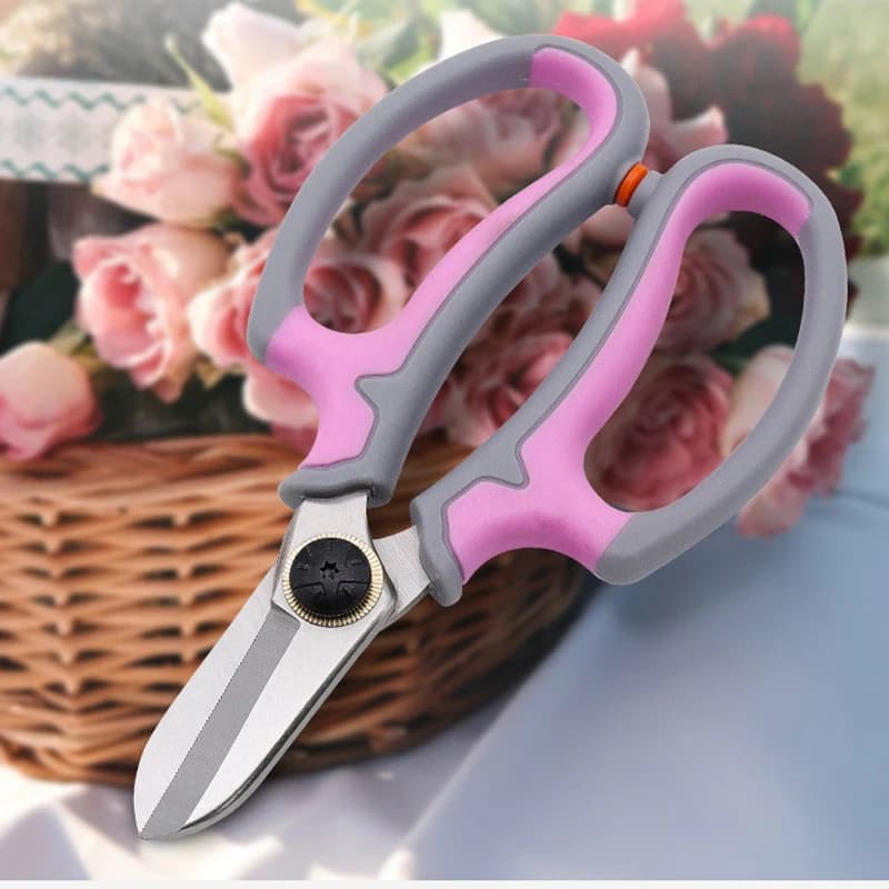 Dobeli 3 cr13 flower garden scissors for steel flower branches Grip PP handle garden tools