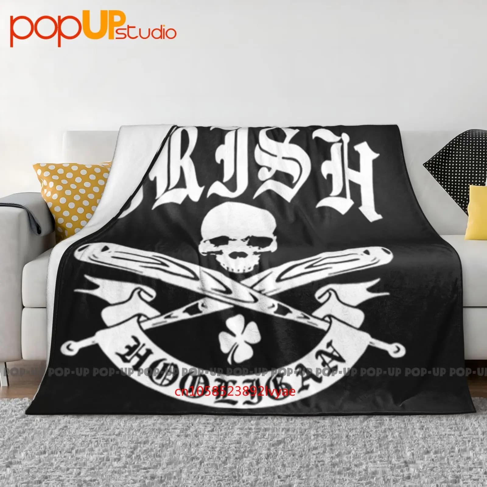 Copridivano invernale con coperta ultra morbida Hooligan irlandese
