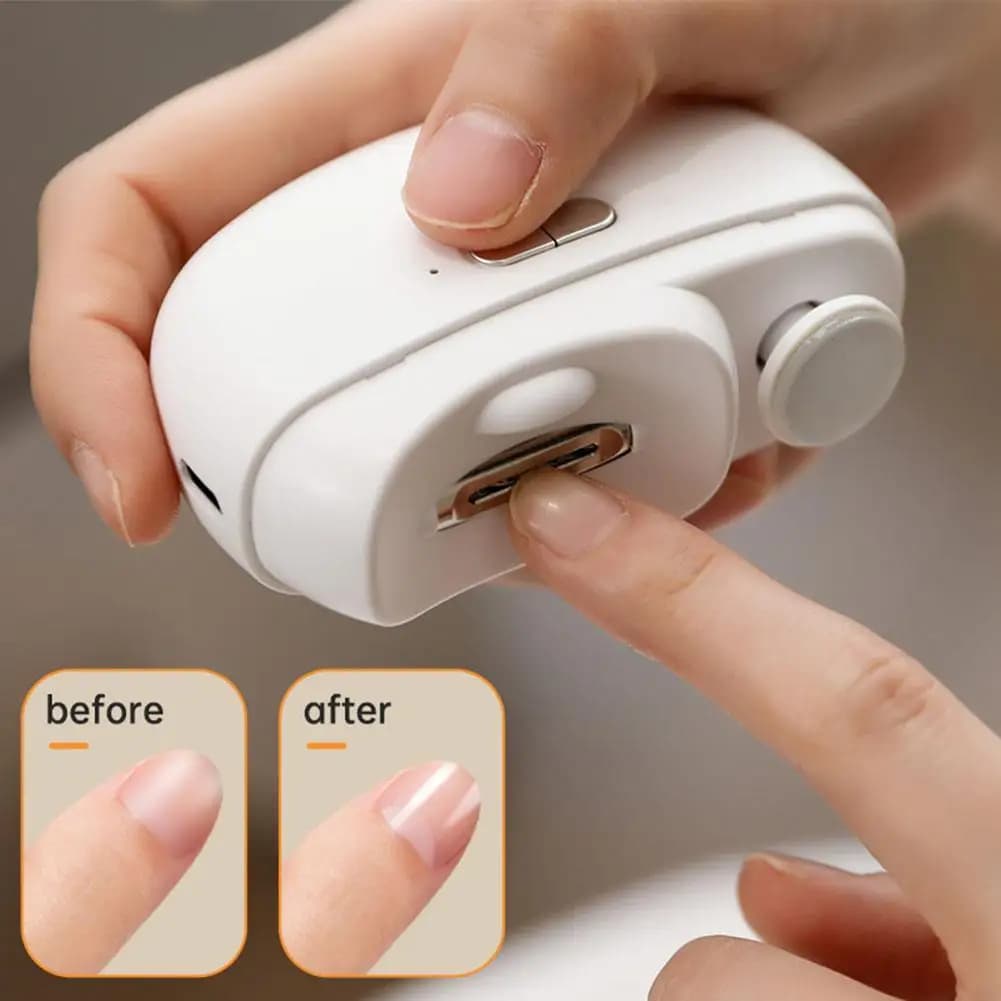 Automatic Electric Nail Cutters with Light - Trimmer Portable for Children, Adults and Elders, Great Gift for Friends