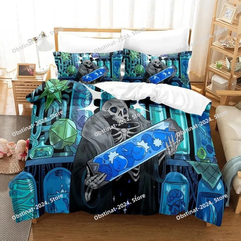 Set biancheria da letto Loop Hero Copripiumino stampato Federa Copripiumino morbido Completo Queen King Size Set lenzuola anime con stampa 3D