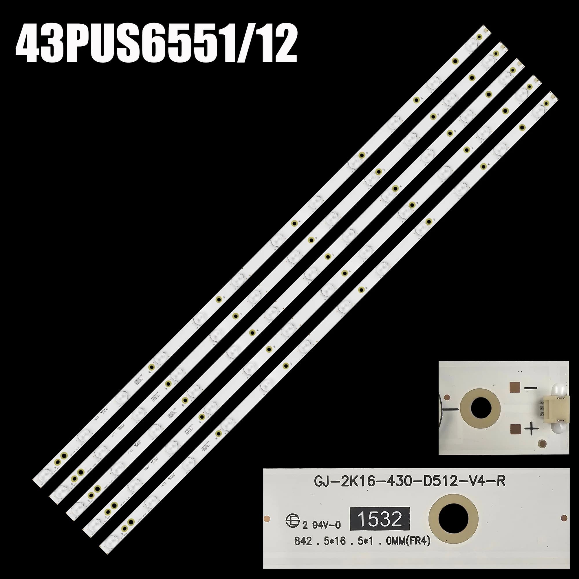 LED BackLight Strip For 43PUT6101 43PUS6101 43PFH4319/88 43PFT4439/12 43PUS6201 43PUH6101 43PUS6401 43PUS6551