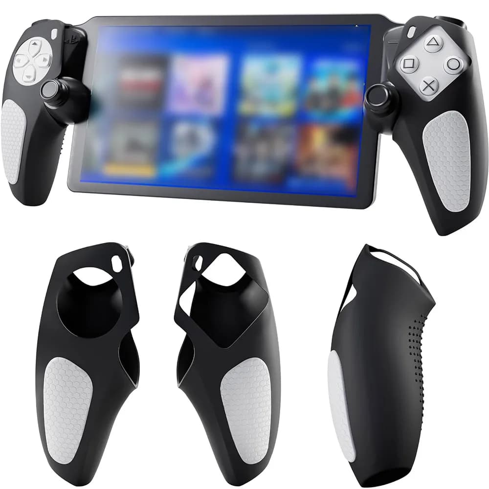 Custodia protettiva con impugnatura antiscivolo in silicone per PlayStation Portal Custodia morbida per protezione della pelle per accessori con guscio diviso per portale PS5