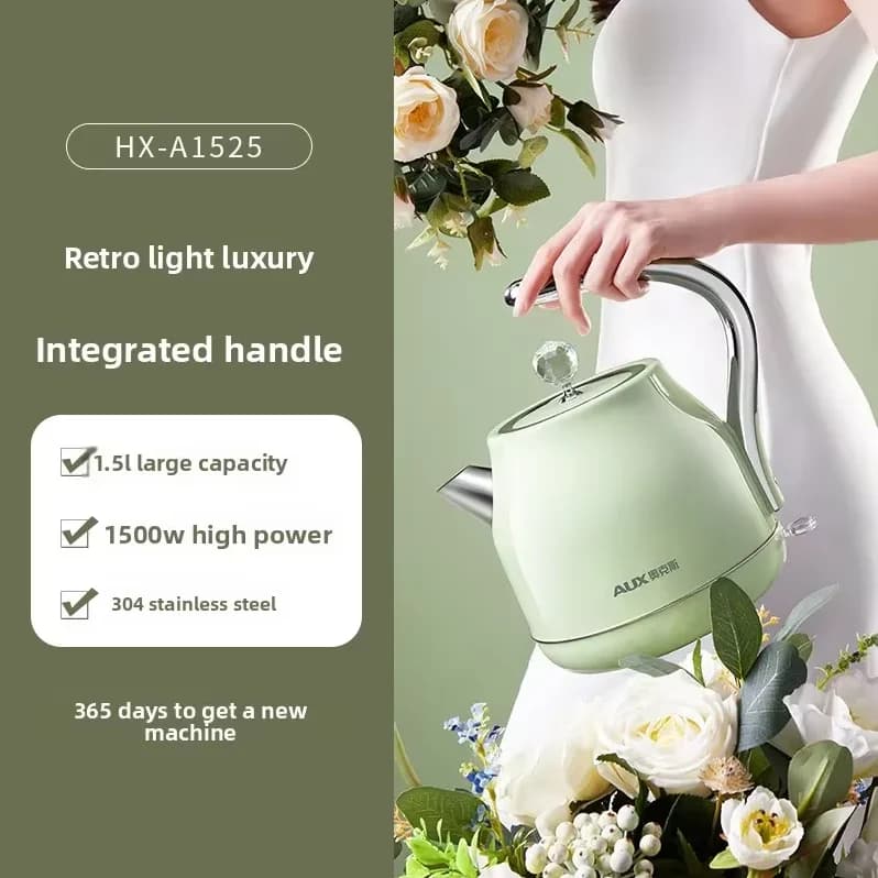 220V AUX Automatic Electric Kettle Retro Style Fast Boiling Home Use Small Tea Kettle High Appearance LYH