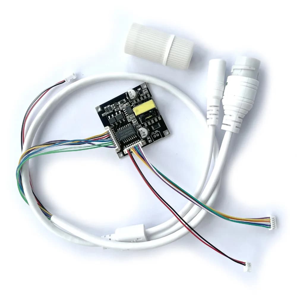 cctv Modulo POE intelligente Telecamera IP IEEE802.3af/at Scheda PCB POE 48V Alimentazione over Ethernet Uscita 12V con cavo resistente alle intemperie