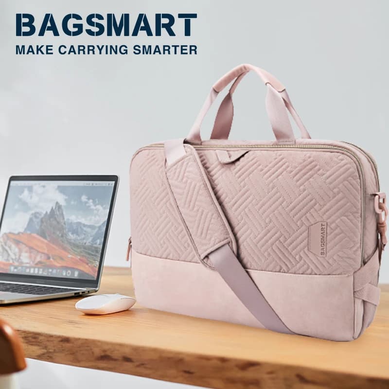 Custodia per borsa per Laptop BAGSMART 13.3 14 borsa per Notebook Anti-caduta da 15.6 pollici per Macbook Air Pro 13 15 valigetta per borsa a tracolla per Computer