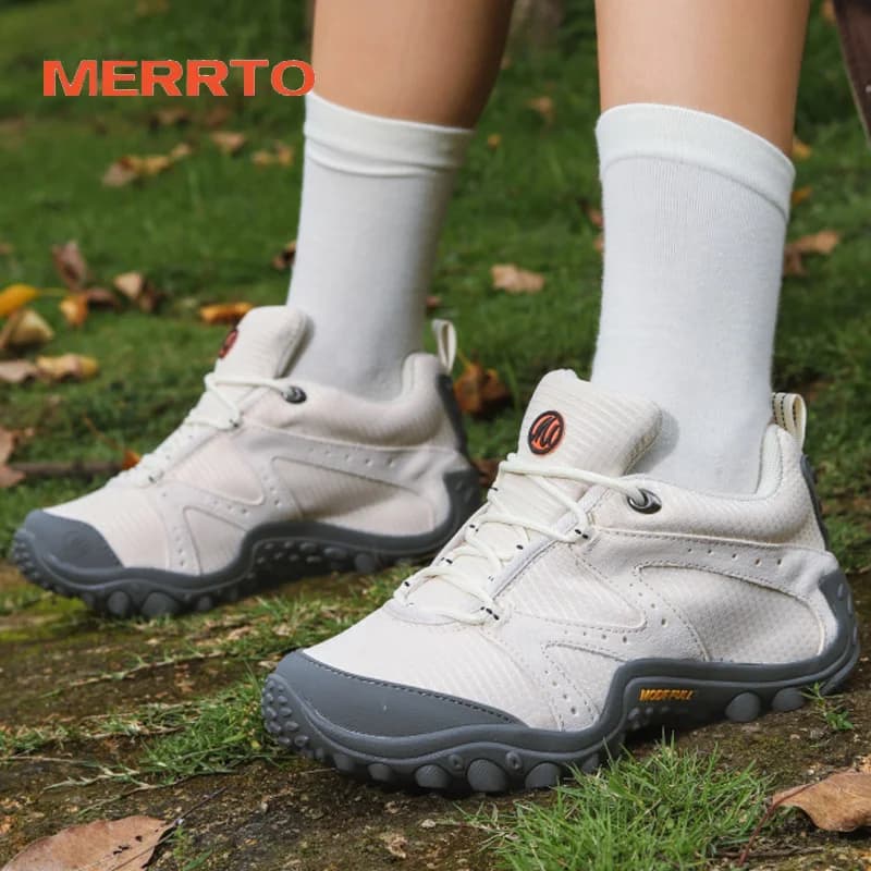 MERRTO Mountain Scarpe da trekking da uomo Sneakers da esterno Sport Donna Trekking Mesh traspirante Arrampicata Scarpe da passeggio Stivaletti