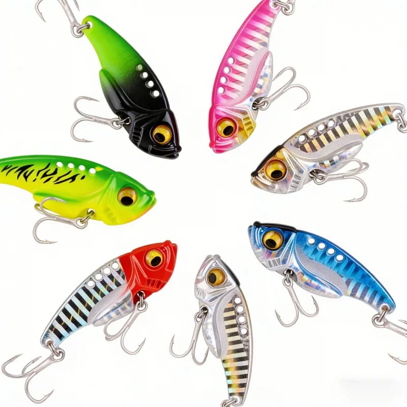 7G 4.2CMMetalVIBLure Bait Paillettes Fake bait for realistic fish Long launch fishing for bass and perch Special for fresh water and