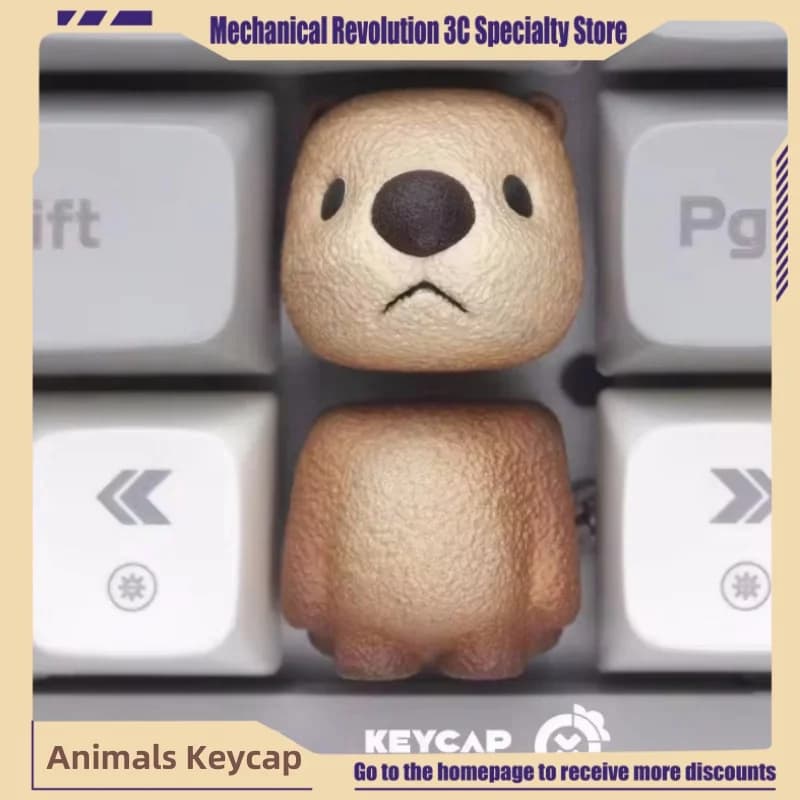 2024 nuovi animali da festa Keycap personalizzato carino tappo tastiera direzione processo in resina tappo chiave tastiera meccanica accessori da gioco