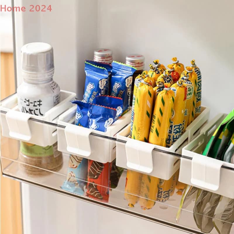 Frigorifero Porta laterale Smistamento Scheda divisoria Fibbia Cucina Camera da letto Stoccaggio Scatola di smistamento Divisione spaziale