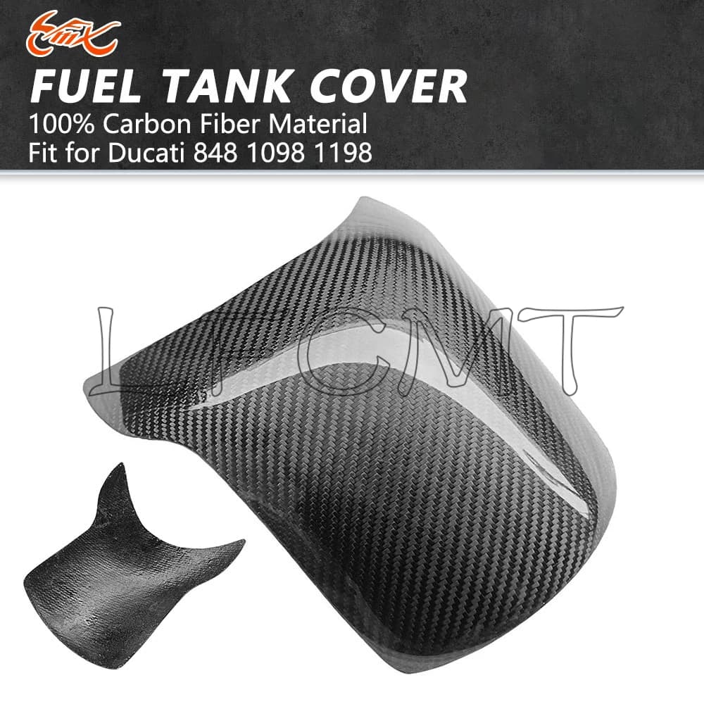 100% Materiale in fibra di carbonio Moto Carburante Gas Serbatoio Copertura Della Protezione Della Protezione Accessori Misura per Ducati 1198 1098 848