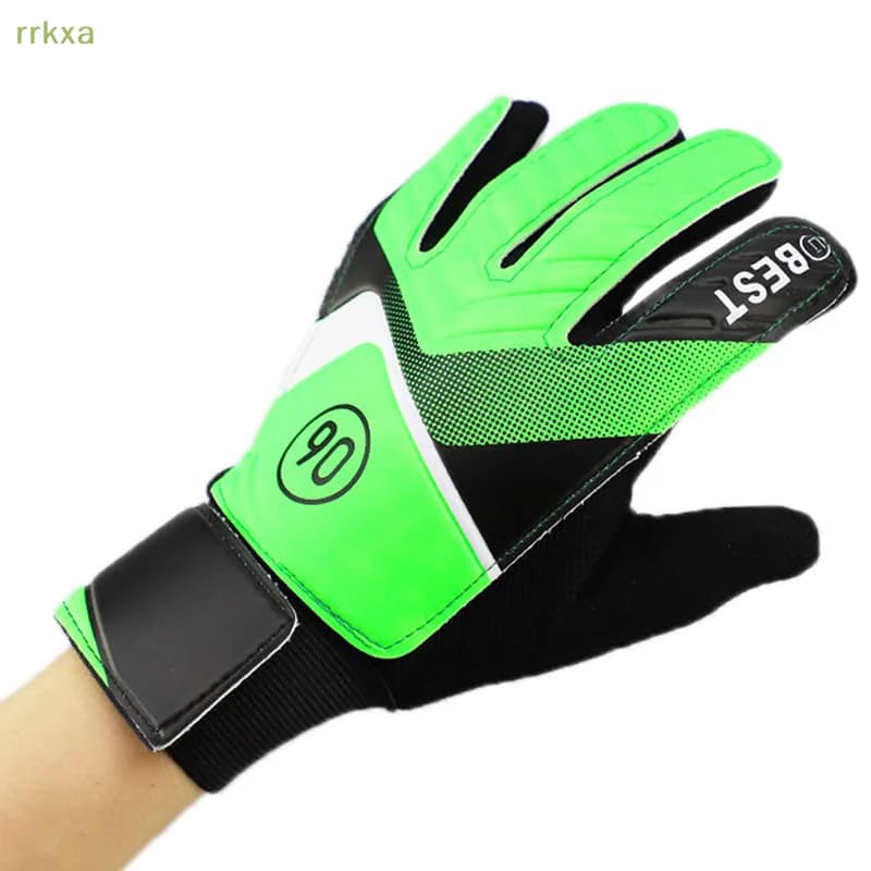 1 paio di guanti da portiere per calcio per bambini, guanti protettivi per le mani da portiere in lattice PU anti-collisione, accessori da calcio per bambini