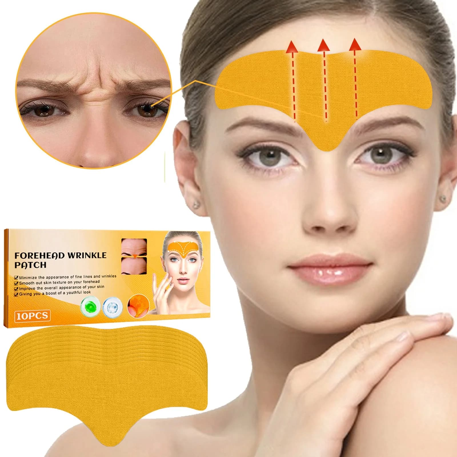10/16/32Pcs/BOX Gold Hyaluronic Acid Nicotinamide Face Essence Replenishment Moisturize Shrink Pore Brighten Skin Firming Patch