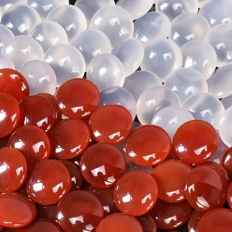 Agate Go Red and White Chess Set Crystal Go Natural Jade High-end Black and White Gobang Double-sided