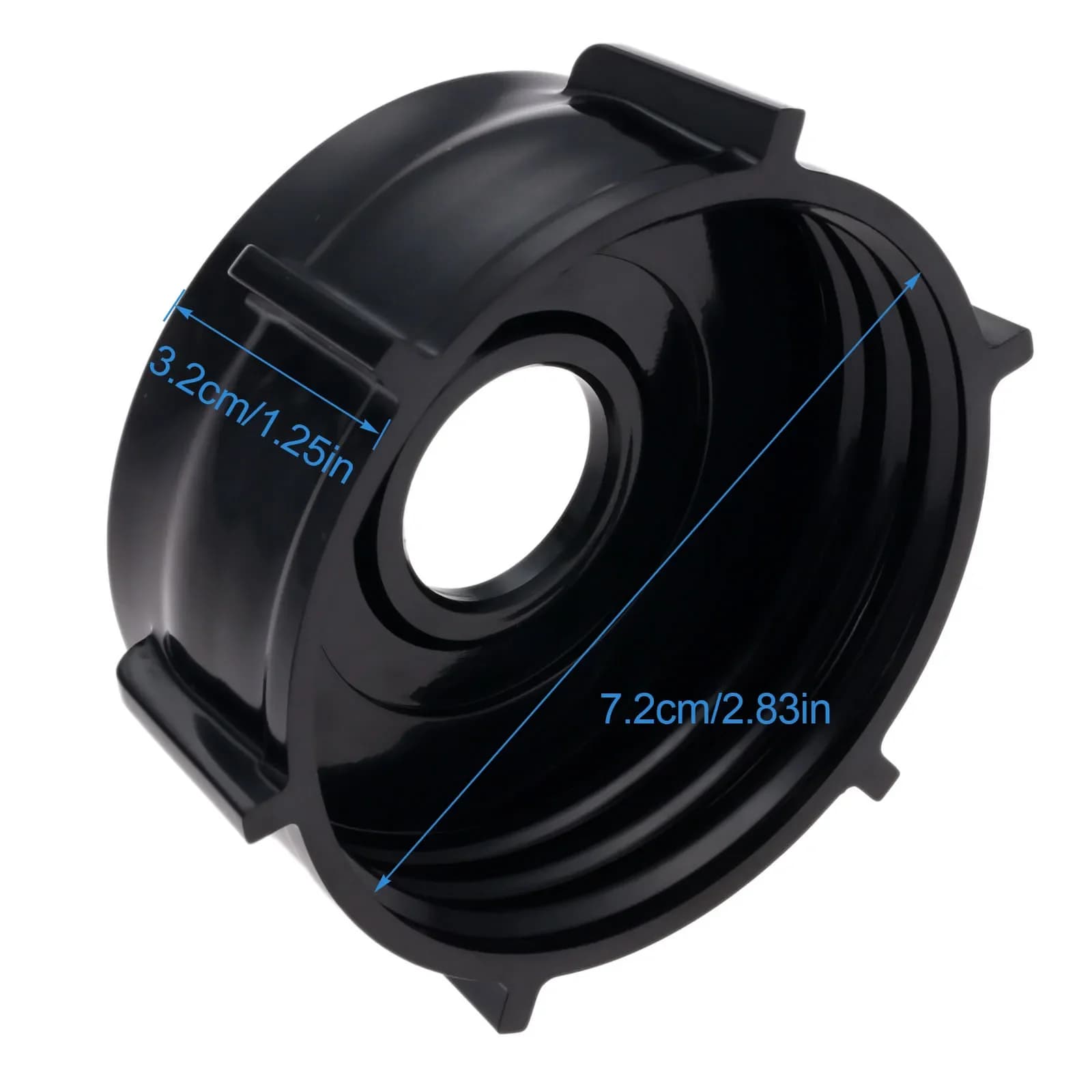 Tappo a vite con base inferiore del vaso del frullatore nero adatto per la sostituzione delle parti dei frullatori da cucina Oster BPST02-B00-000 BPHT02-B00-000