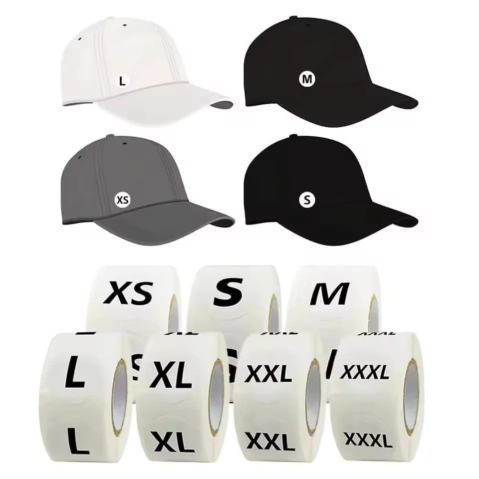 500 Per Roll Stickers For Clothing Size Labels Clothing Size Model Stickers Hats Shoes Size Stickers Clothing Stores