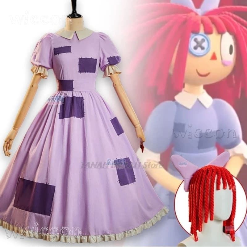 disfraz adulto Circo Ragatha Costumi Cosplay Anime Personaggio del gioco Gioco di ruolo Vestito per le donne lolita Halloween donna sexy