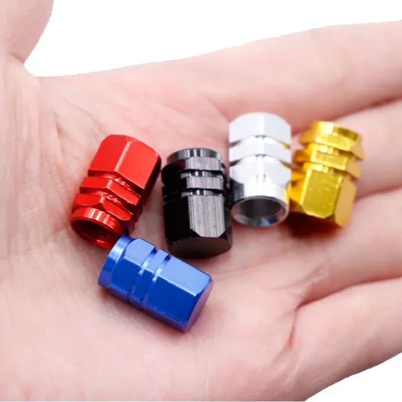 4 Pezzi Tappi Valvola in Alluminio per Pneumatici Auto, Coperture Antipolvere e Impermeabili per Cerchioni, Accessori per Auto e Moto BMW VW