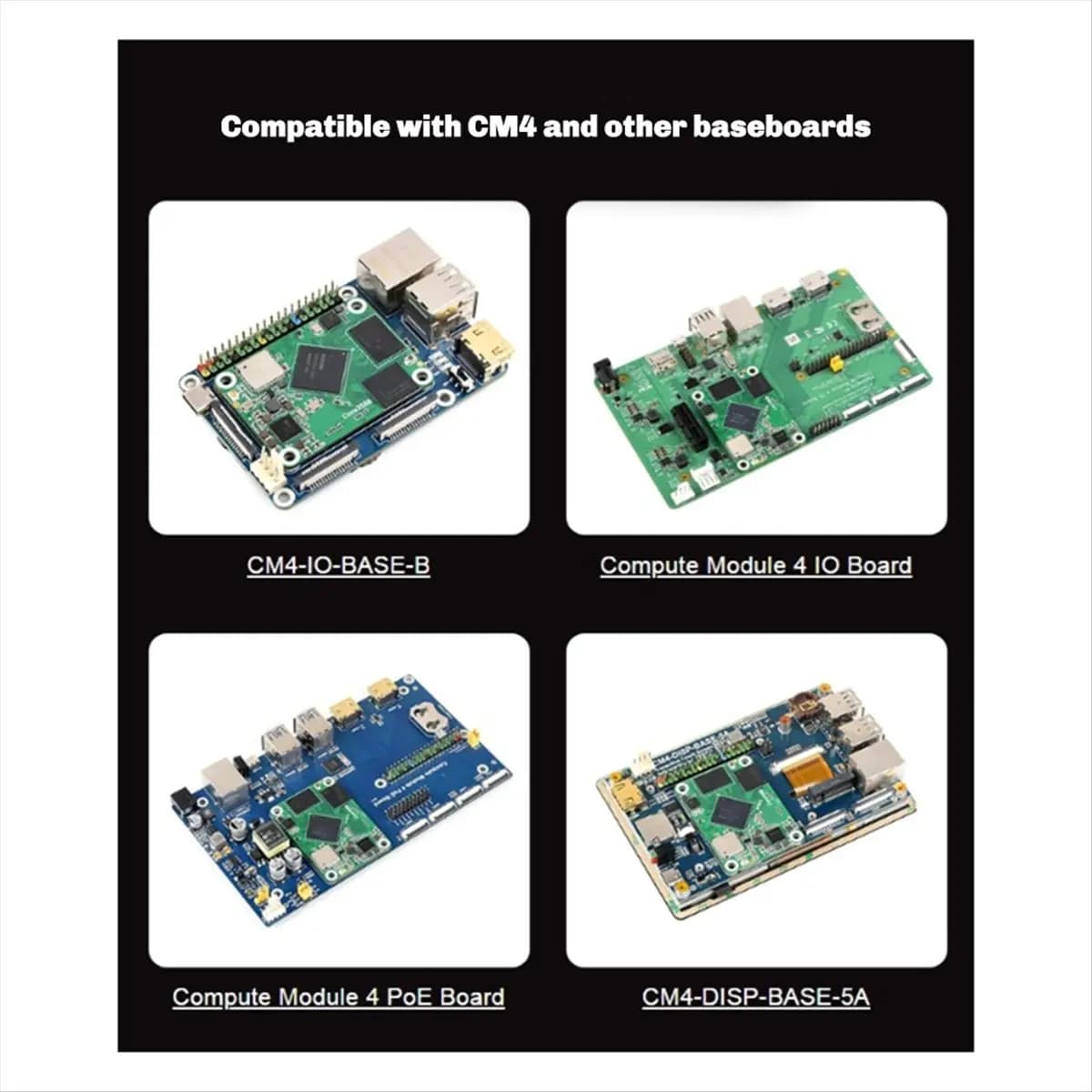#77C Computer Accessories,Rockchip RK3566 Quad-Core Processor, for Raspberry Pi CM4 (Green)