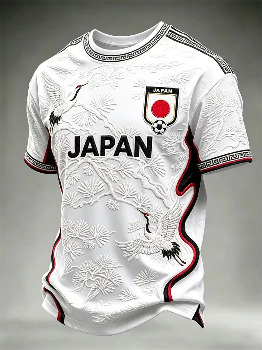 2026 Edition Japanese Fans Football Training T-Shirt - 3D Digital Printing - Comfortable and Breathable - Family Clothing