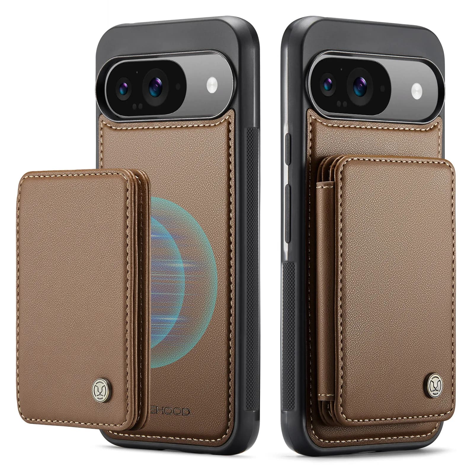 2 in 1 carte magnetiche rimovibili custodia in pelle portafoglio Solt per Google Pixel 9 Pro XL 9Pro custodia rimovibile tasca RFID Cover per telefono