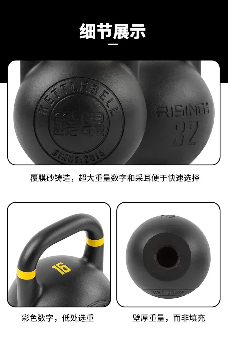 Kettlebell Regolabile per Competizioni di Bodybuilding 2026, 28kg 32kg 36kg, con Impugnatura Rivestita per Sollevamento Pesi