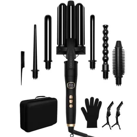Electric styling tool Multifunctional brush to negative ions Hair plate Pettine Bigodino Styler Detachable comb set