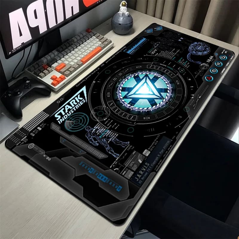 Tappetino per Mouse XXL con Supereroi Anime, Antiscivolo con Bordo Cucito, Tappetino da Scrivania per PC e Laptop, Tappeto per Gamer