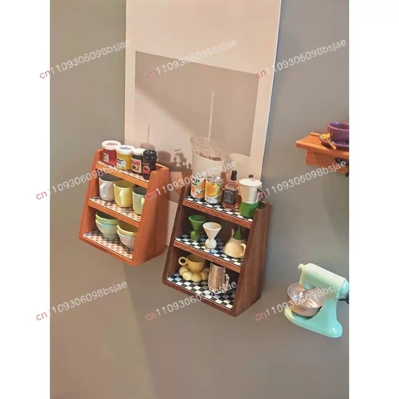 Miniature world refrigerator magnet creative magnetic sticker personalized small item coffee pendulum setting cabinet X165